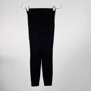 Madewell XSmall XS Black Miles MWL Knit High Rise 27" Leggings Cotton Stretch